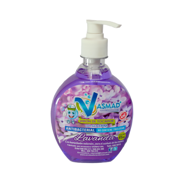Jabón Antibacterial Lavanda 415 ml.