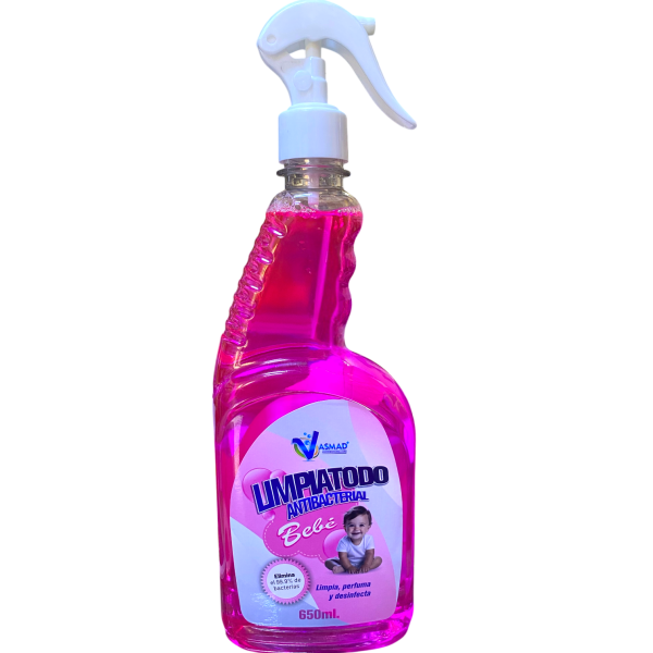 Limpiatodo Bebé Rosado Gatillo 650ml